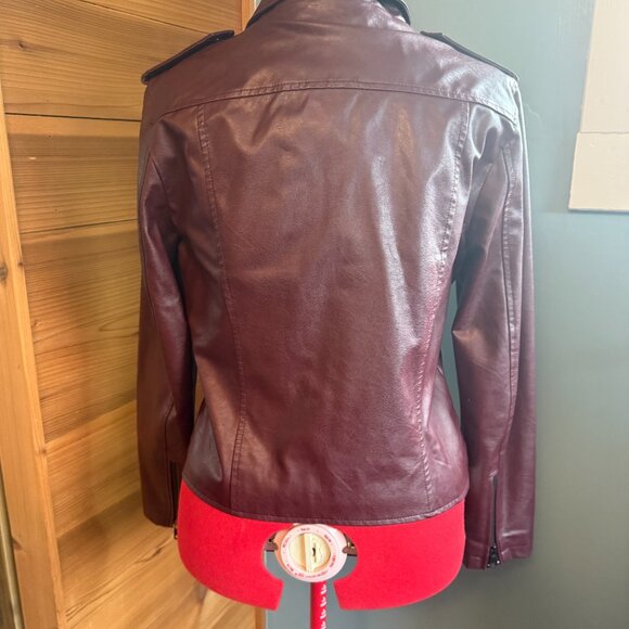 Vegan Leather Moto Jacket Large - Picture 2 of 7